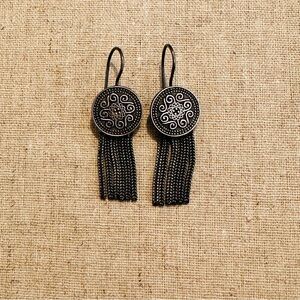 Vintage | Earrings | Turkish Dark Silver Earrings